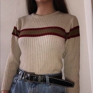 stripped sweater